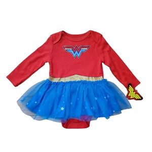 Wonder Woman‎ Baby Girl Tutu Bodysuit New Size 6/9M Halloween